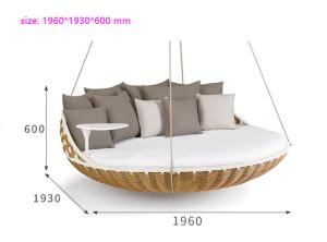 China Hammock Swing Creative Rattan Hanging Chair , Balcony Homestay Bird'S Nest Lazy Rattan Chair on sale