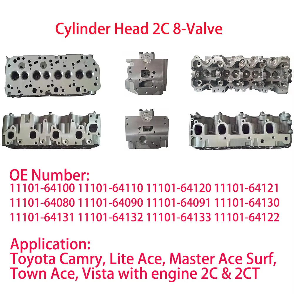 Toyota 1NZ 2NZ 1ZZ 2ZZ Cylinder Heads For Corolla Vios Yaris Matrix Voltz RAV4 Toyota Corolla Diesel 2c & 2CT Cylinder Head