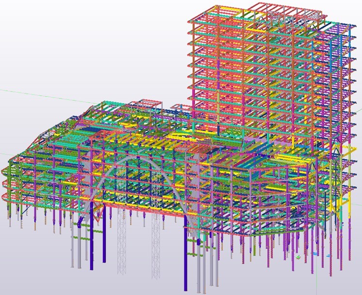 High Rise Prefabricated Steel Building Construction Commercial Complex