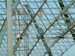 Buy cheap Sand Blasting Paint Space Frame Truss Stadium Roof Building Customized from wholesalers