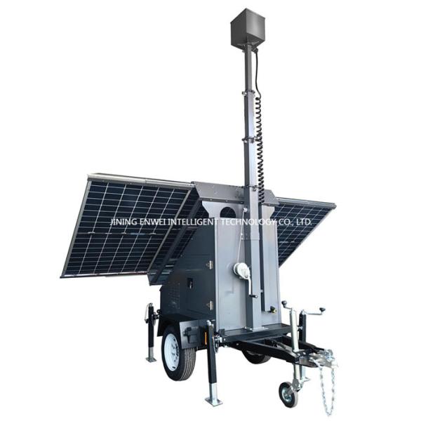Buy cheap Urban Mobile Solar Surveillance Trailer For Garden Parking Lot Commercial Building Monitoring from wholesalers