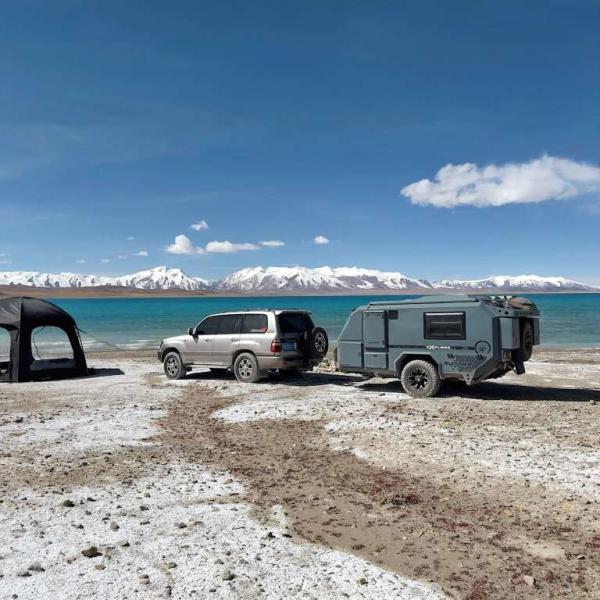 Buy cheap 1400kg 4wd Camper Trailer 600W Solar Off Grid Camper Trailer 300AH Battery from wholesalers