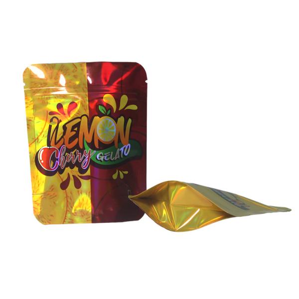 Buy cheap Snack Dried Fruit Holographic Zipper Pouch Mylar Aluminum Foil Packaging Bag from wholesalers