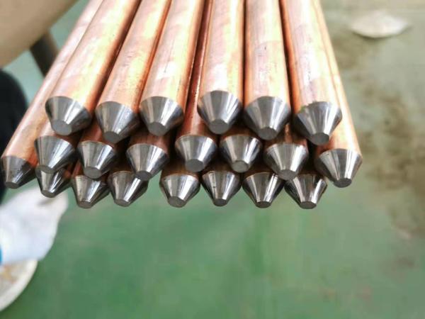 Buy cheap 16mm Pointed Copper Clad Steel Ground Rod For Cable Tv from wholesalers