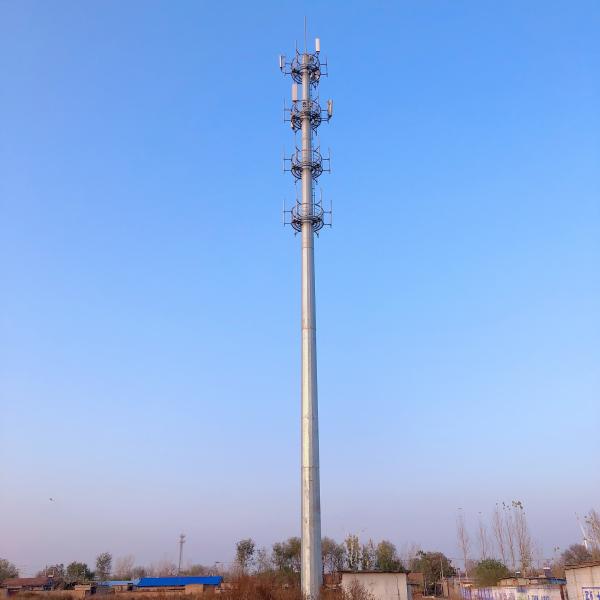 Buy cheap Mobile Phone Communication 35M Steel Monopole Tower from wholesalers