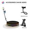 Buy cheap 350kg Load 360 Rotating Photo Booth 85cm Selfie Wedding Intelligent Operation Machine from wholesalers