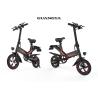 Buy cheap Portable Electric Bicycle Folding Road Bike 14 Inch Front / Rear Double Disc Brake from wholesalers