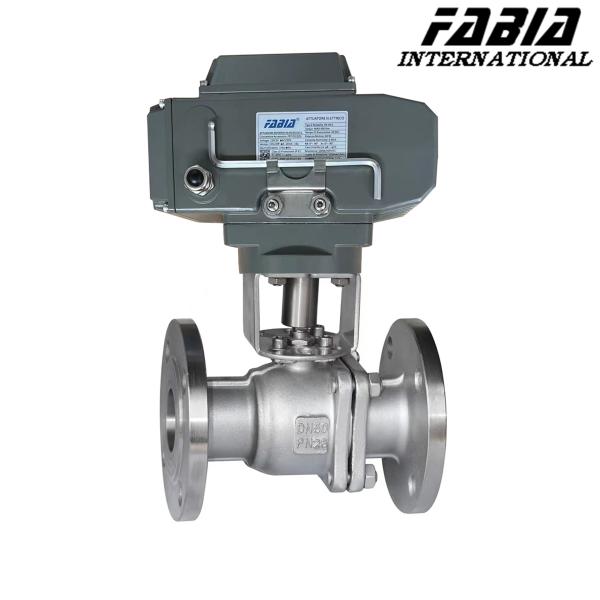 Buy cheap Metal High Pressure Electric Ball Valve Two Way Flange Ball Valve from wholesalers