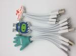 Customized Cartoon Logo USB to Type-C/Lighting/Micro USB cable for Promotional