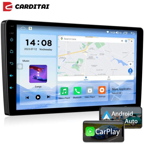 Resolution 1280*720 2Din Android QLED IPS Car Radio Autoradio for Nissan Toyota