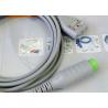 Buy cheap Compatible 12 Pin ECG Monitor Cable , Patient ecg trunk cable For Hospital from wholesalers