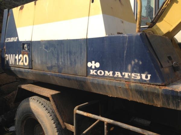 Buy cheap USED KOMATSU PW120 WHEEL EXCAVATOR FOR SALE ORIGINAL JAPAN PW120 USED KOMATSU EXCAVATOR from wholesalers