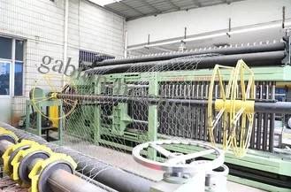 Double Twist Automatic PLC Control Gabion Mesh Machine Infrared Ray Safety