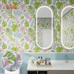 Entry Modern 3D PVC Vinyl 3D Wall Paper Rolls Floral Natural Flower Mural