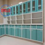 Hospital Furniture Disposal Cabinet Wall Mounted Clinic Stainless Steel Slider