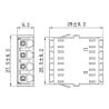 Buy cheap QUAD UPC Fiber LC To LC Coupler Singlemode High Return Loss from wholesalers