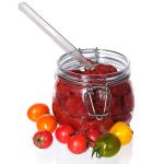 Food Factory Use 1Oz 4Oz 8Oz Round Shaped Clear Empty Storage Container Glass