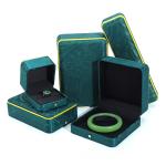 Green Handmade Jewelry Box for Bracelet Necklace Stud Earrings Luxury Ring