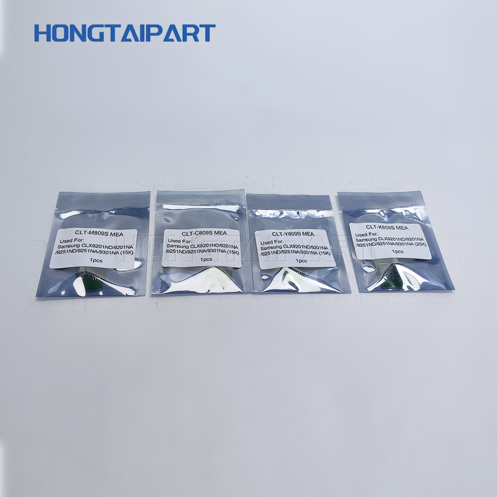 CLT-Y809 CLT-M809 CLT-C809 Toner Reset Chip For Samsung CLX-9301 CLX-9251 CLX-9021 Printer Cartridge Chip CMYK HONGTAIPA
