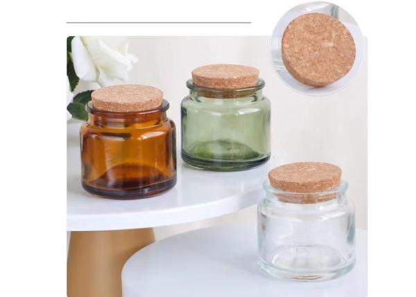 Buy cheap Cylinder 3oz 7oz Mini Amber Glass Candle Jar clear Green Empty Glass Jar for Candle from wholesalers