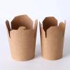 Buy cheap Round noodle box food doner kebab blasan grill meat package paper pack from wholesalers