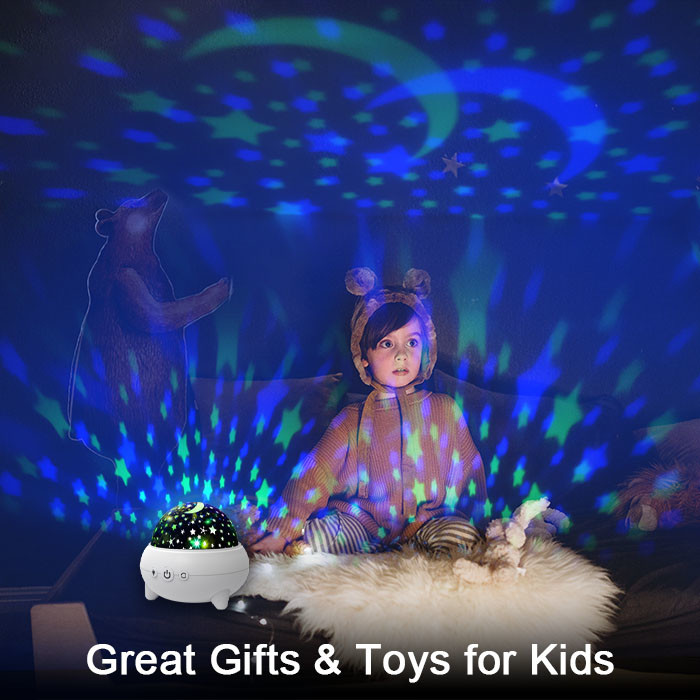Rotatable Toddlers Starry Sky Projector , Multifunctional Starry Night Lamp