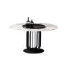 Buy cheap 75cm Round Marble Dining Table from wholesalers