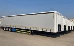 Self dumping Van Box Semi Trailer Curtain Side Truck Trailer with Wabco Relay