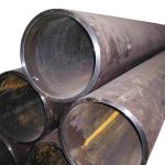 Round Welded Steel Pipes Black Painted Boiler Pipe Non Oiled