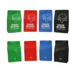 ISO9001 Mylar Plastic Flat Bottom Packaging Bag Coffee Bean Pack Reclosable