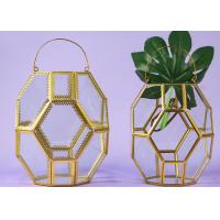 Buy cheap Retro polygon glass artifact wind lamp courtyard household candle holder Nordic product