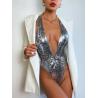 Buy cheap Special Fabric Ladies One Piece Swimsuit Snake Pattern Tight Bikini Ladies Bathing Suits from wholesalers