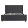 Buy cheap Stitched Linen Fabric Upholstered Bed Frame Doubel Size EN1725 from wholesalers
