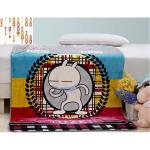 Cartoon Printed Flannel Blanket , 1000gram Thick Throw Blankets for Spring