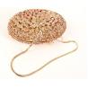 Buy cheap Oval Shape Luxury Stone Clutch Bag Bridal Wedding With Rose Crystal from wholesalers