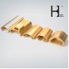 Buy cheap OEM Golden Copper Alloy Handrail , 6m Length Architectural Bronze Handrail from wholesalers