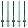 Buy cheap Green Painted Metal Fence T Post 6.5ft Steel Studded Fence Powder Coated from wholesalers