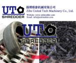 high efficiency rubber shredding machine/tyre shredder / waste rubber tire