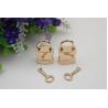 Buy cheap High grade bag hardware light gold Chinese element key and decorative lock from wholesalers