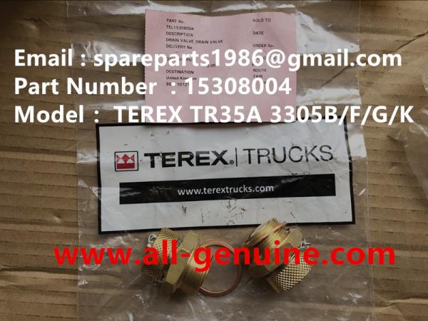 Buy cheap TEREX 15308004 DRAIN VALVE MINING NHL DUMP TRUCK TR35 TR50 TR60 TR100 3305B 3305F 3303 3307 TR45 TR70 MT4400 CUMMINS from wholesalers