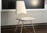 Nordic Velvet Dancing Chair Stainless Steel Restaurant Chairs With Arrowhead
