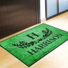 Buy cheap Nylon Printed Welcome Custom Logo Door Mats Carpet Nitrile Rubber Back from wholesalers