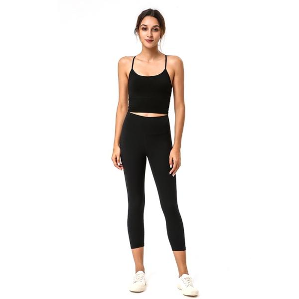 Buy cheap Women Fitness Clothing Yoga Apparel Camisole Lady Cross Back Bra Vest Tank Top Underwear from wholesalers
