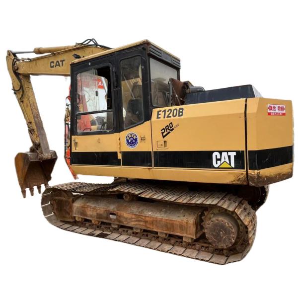 CAT E120B Used Caterpillar Excavator Digger Road Construction Hydraulic Lifting