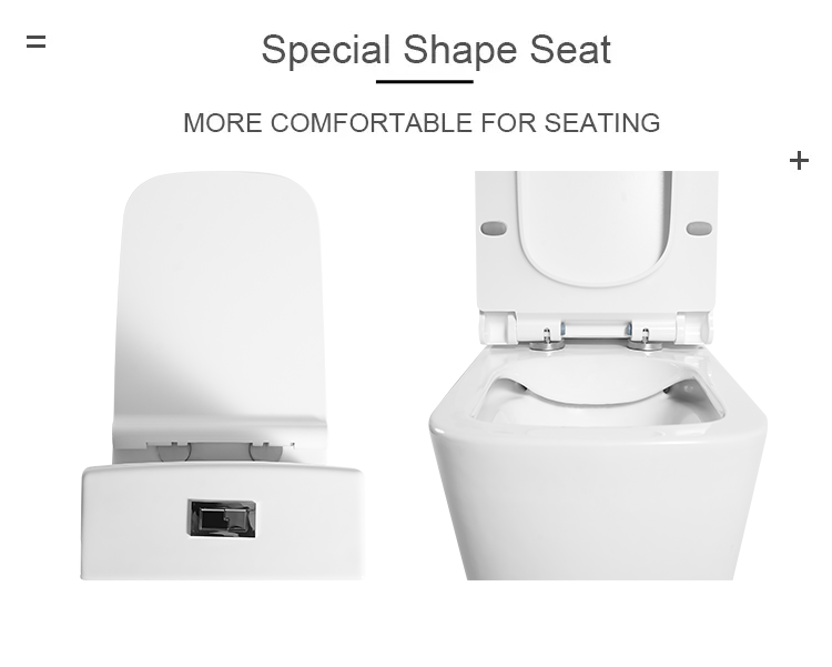 Modern Ceramic Sanitary Ware Round Rimless Tornado Bathroom Two Piece Toilet