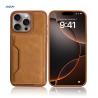 Buy cheap Pu Leather Mobile Case Cover Magnetic Magsafe Shockproof For IPhone 16 15 from wholesalers
