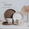 Buy cheap White Blue Porcelain Dinner Sets Nordic Design Style Dinnerware Type Dinnerware Sets from wholesalers