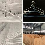 Powder Coating Wire Pants Hangers , Laundry Stainless Steel Laundry Hanger