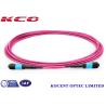 Buy cheap 3m 5m 10m 30m OM4 MPO MTP Multimoce Patch Cord 50/125 LSZH Violet Pink Fiber Optic Cable from wholesalers