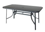 Square Outdoor Garden Table 5mm Tempered Glass Top Table UV Resistant